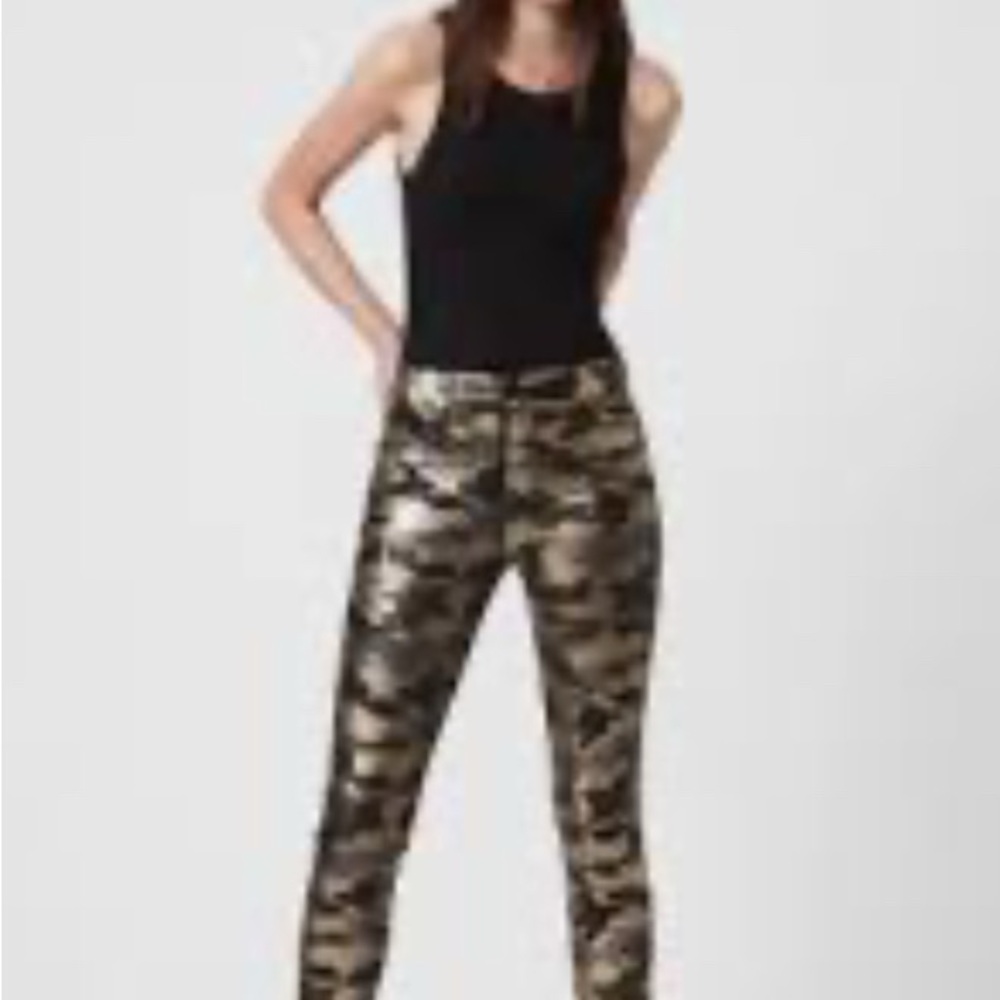 BCG Teen’s Black and Gold Camouflage Leggings Pants
